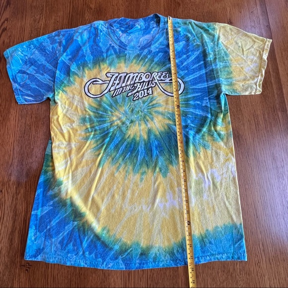 ⭐️ 2014 Vintage Jamboree in the Hills Country Concert Tee Shirt Tie Dye LARGE - Picture 13 of 16